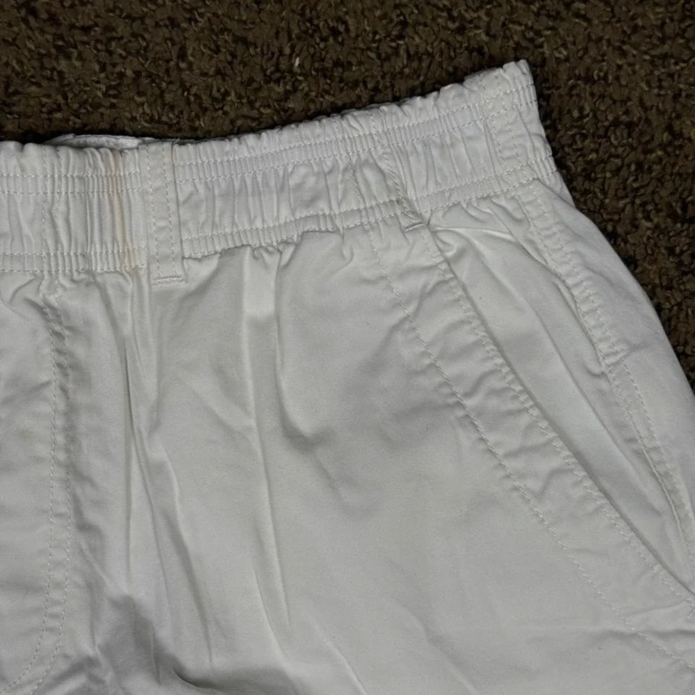 Polo Ralph Lauren Mens White Elastic Waist Twill Shorts‎